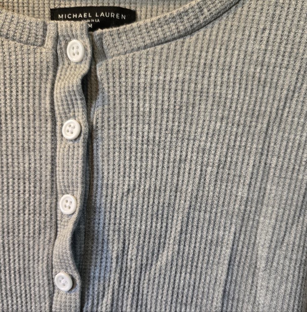 Michael Lauren Henley Long Sleeve Top - Picture 5 of 9
